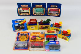 Matchbox - Siku - A selection of 12 diecast vehicles comprising of Case Tractor(#16)x2,