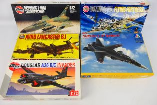 Airfix - Italeri - 5 x boxed aircraft model kits in 1:72 scale, Avro Lancaster B1,