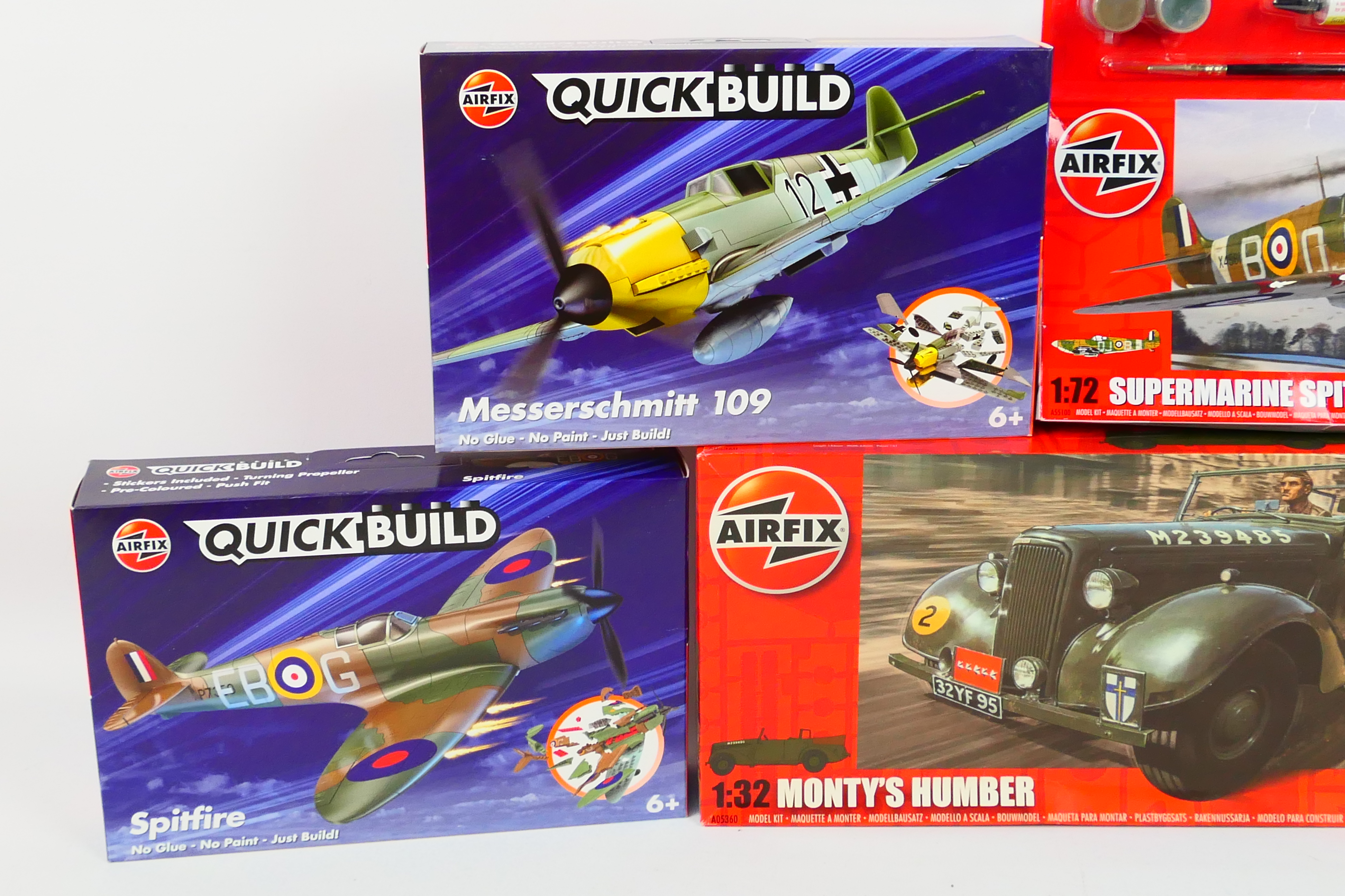 Airfix - A selection of four Airfix Kits comprising of 1/32 Scale Monty's Humber(A05360), - Image 2 of 3