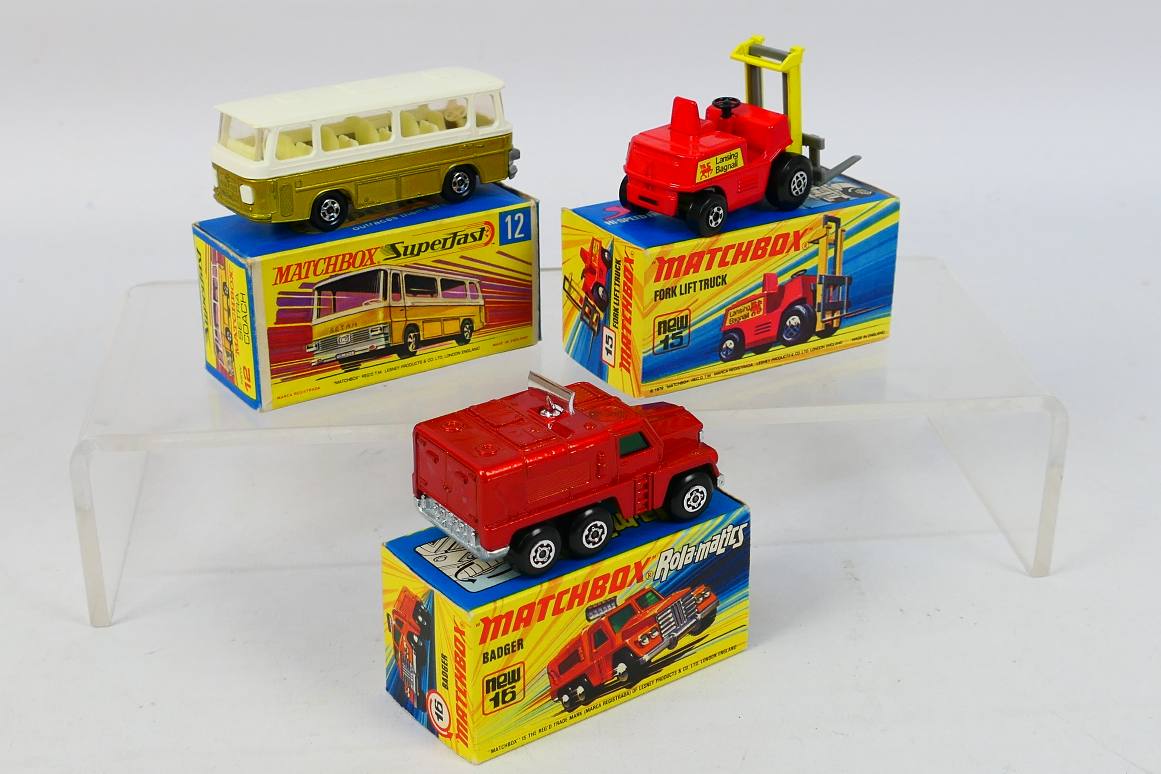 Matchbox - Superfast - 3 x boxed models, Setra Coach # 12, - Image 5 of 6