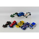 Scalextric - A collection of 8 unboxed vintage Scalextric cars from the circa 1960s including