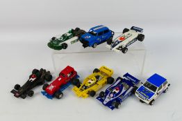 Scalextric - A collection of 8 unboxed vintage Scalextric cars from the circa 1960s including