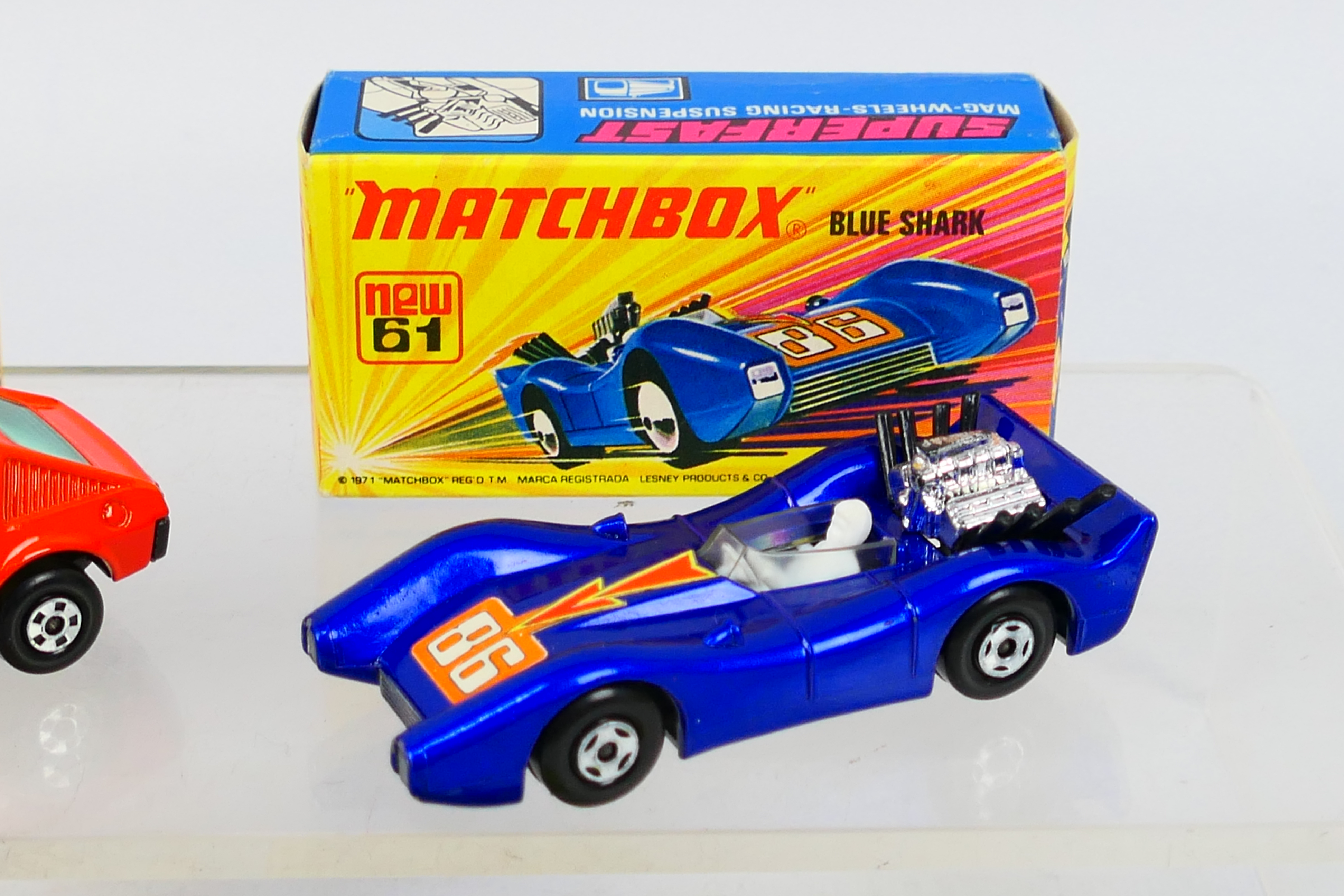 Matchbox - Superfast - 3 x boxed models, AMX Javelin # 9, Blue Shark # 61 and Renault 17TL # 62. - Image 3 of 6