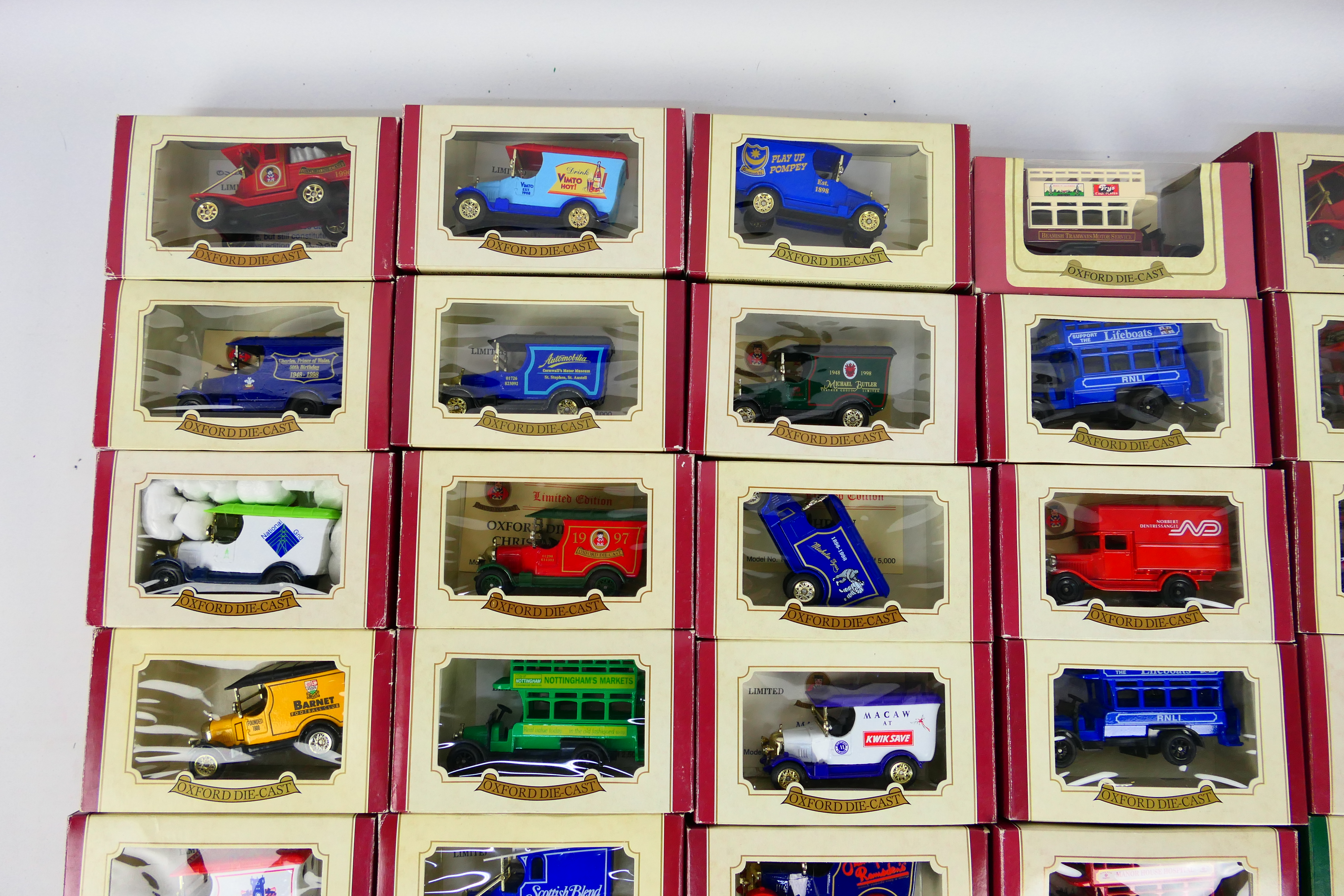 Oxford Diecast - A collection of 30 Oxford Diecast Metal vehicles including National Grid, Charles, - Image 2 of 5