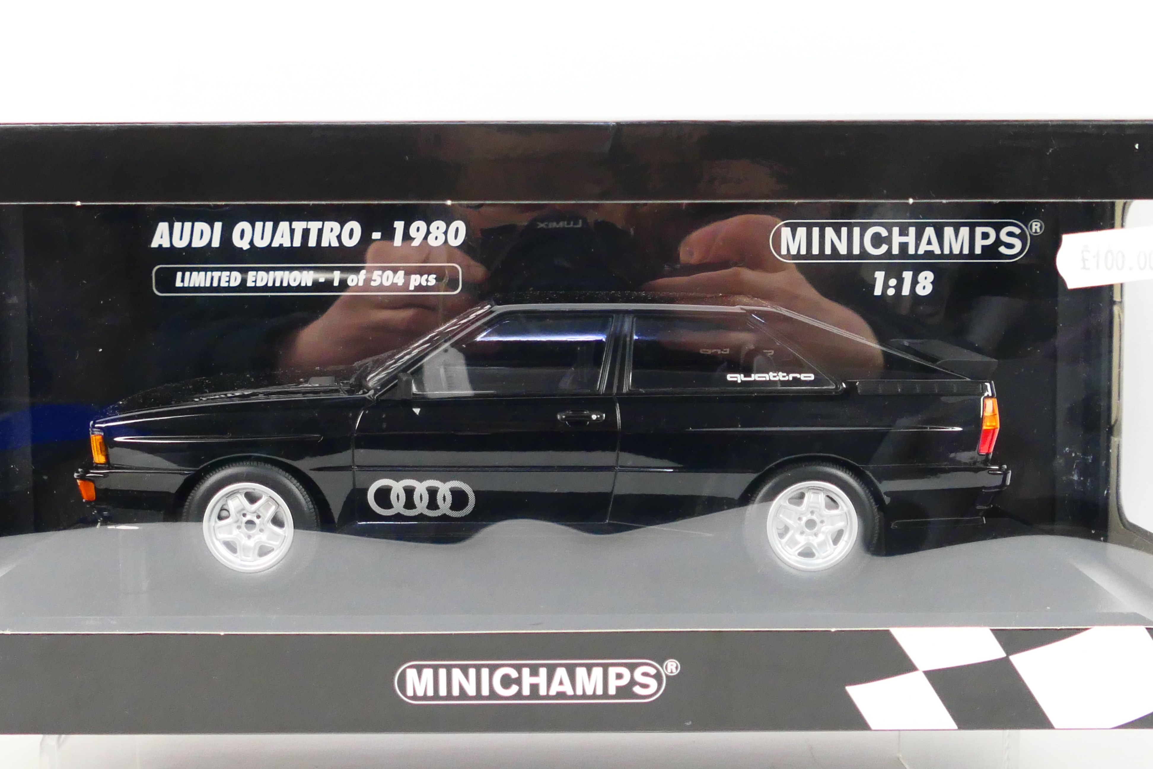 Minichamps - A boxed 1:18 scale Minichamps Limited Edition #155016121 1980 Audi Quattro. - Image 2 of 4