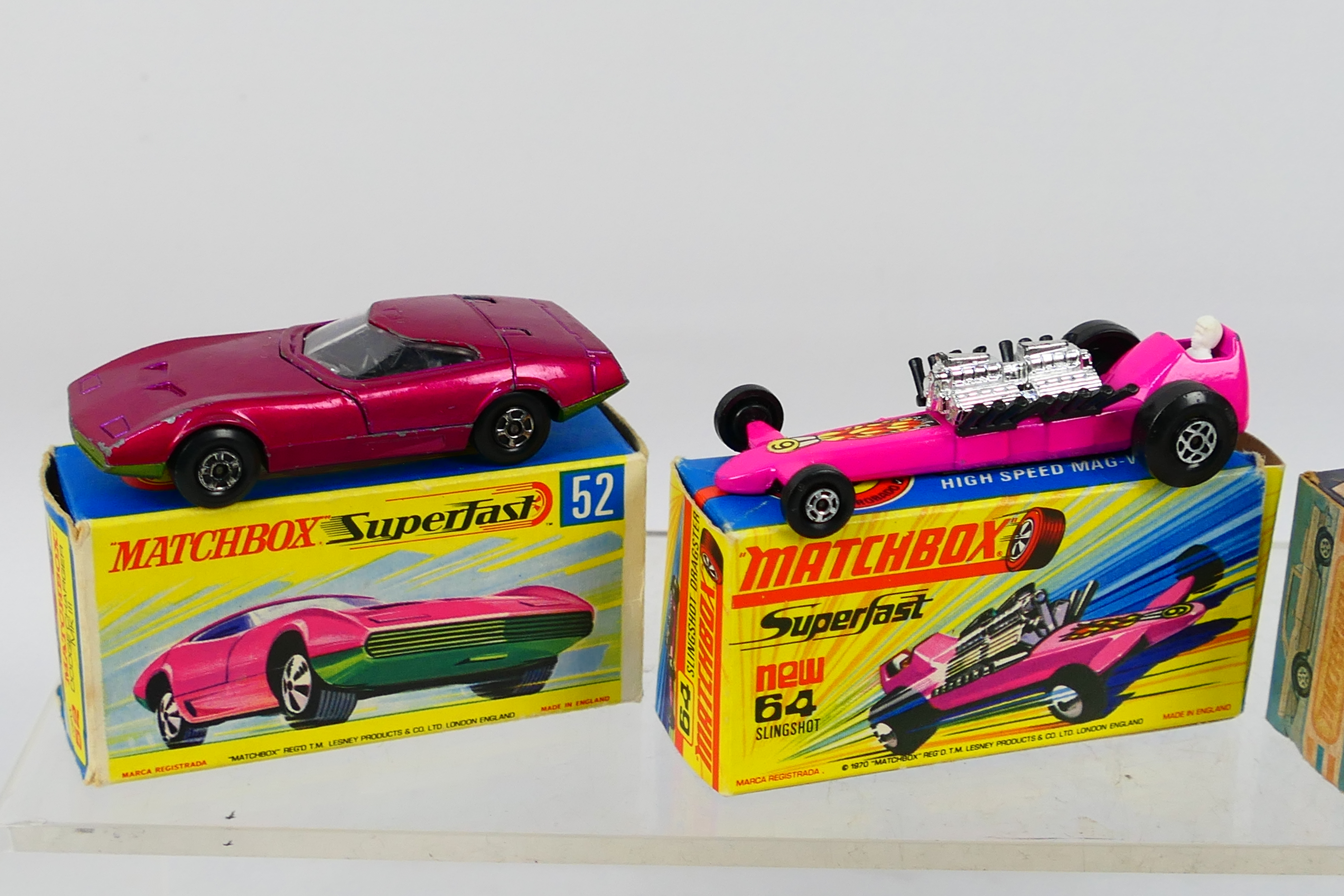 Matchbox - Superfast - 5 x boxed models, 57 Chevy # 4, Merryweather Fire Engine # 35, - Image 3 of 6