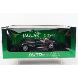 AutoArt - A boxed AutoArt #725034 1:18 scale Jaguar C-Type.