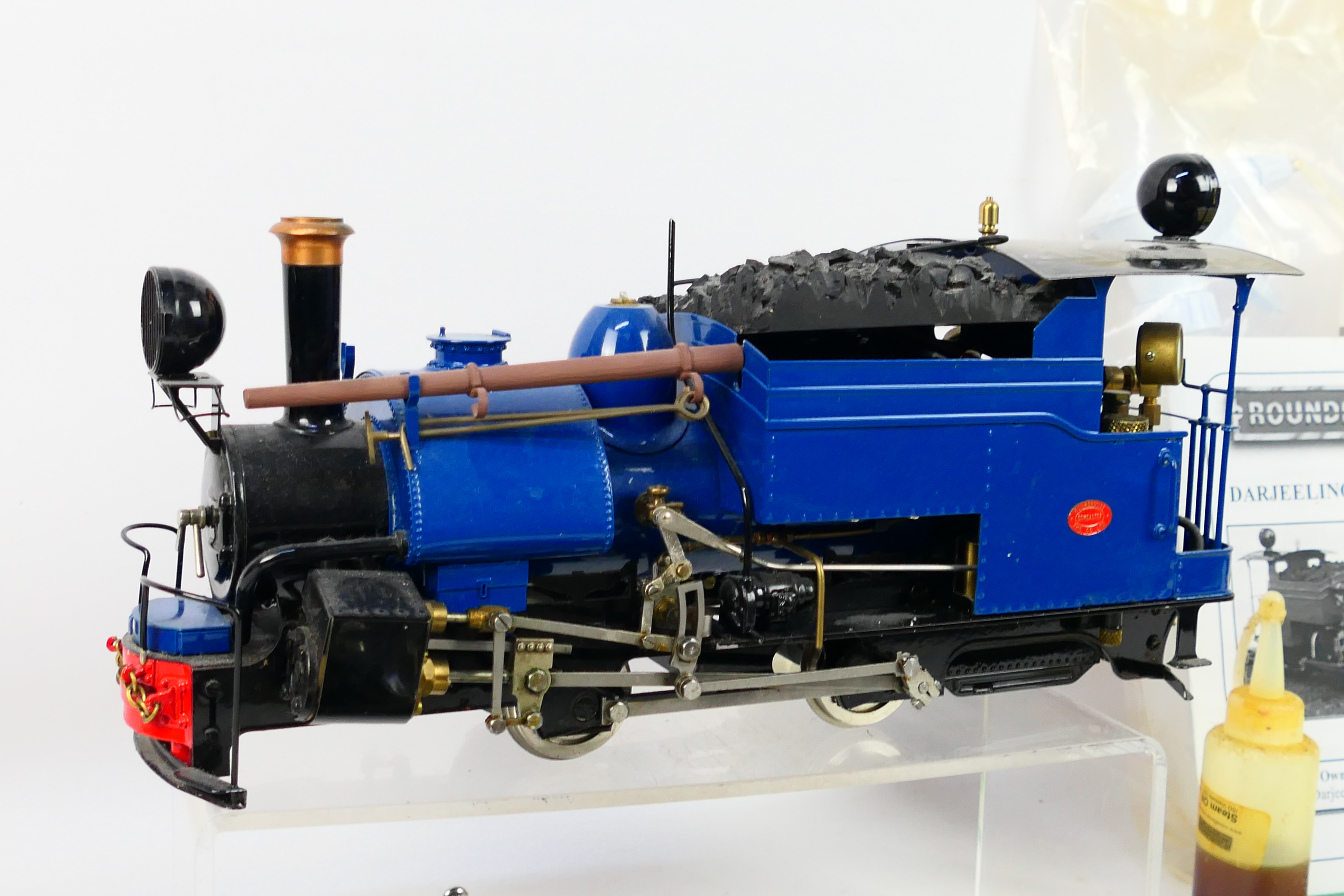 Roundhouse - Live Steam - A G gauge Roundhouse 0-4-0 Darjeeling B class locomotive in blue; - Image 2 of 11