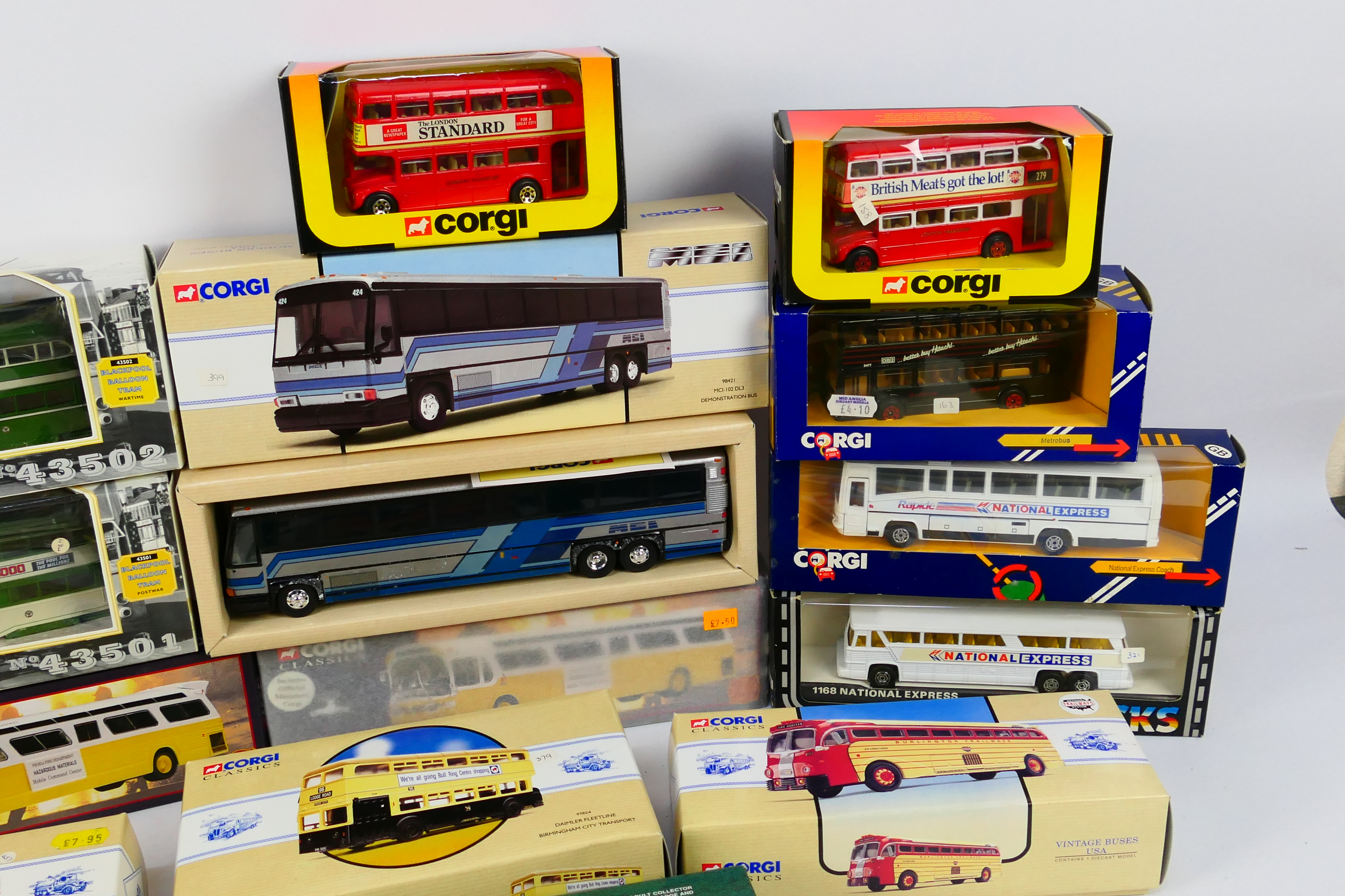 Corgi Classics - Corgi - A fleet of 14 boxed diecast model buses and trams in several scales from - Image 3 of 4
