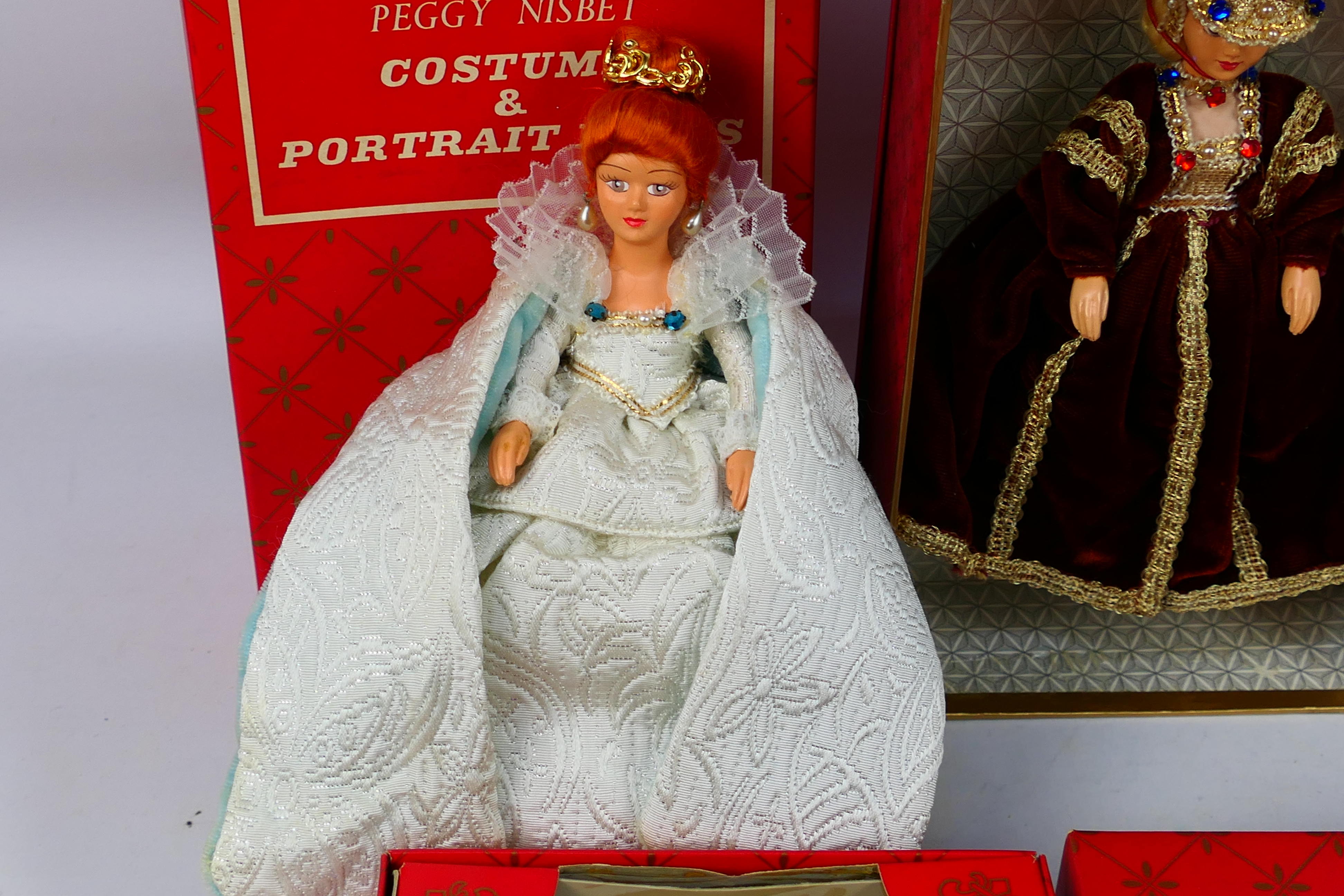 Peggy Nisbet - 6 x boxed costume dolls including, Ann of Cleves # H/222, Ann Boleyn # H217, - Image 2 of 7