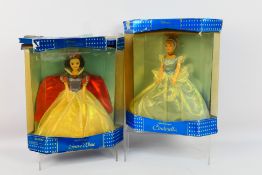 Disney - 2 x boxed Disney Classic Doll Collection models, Snow White and Cinderella.