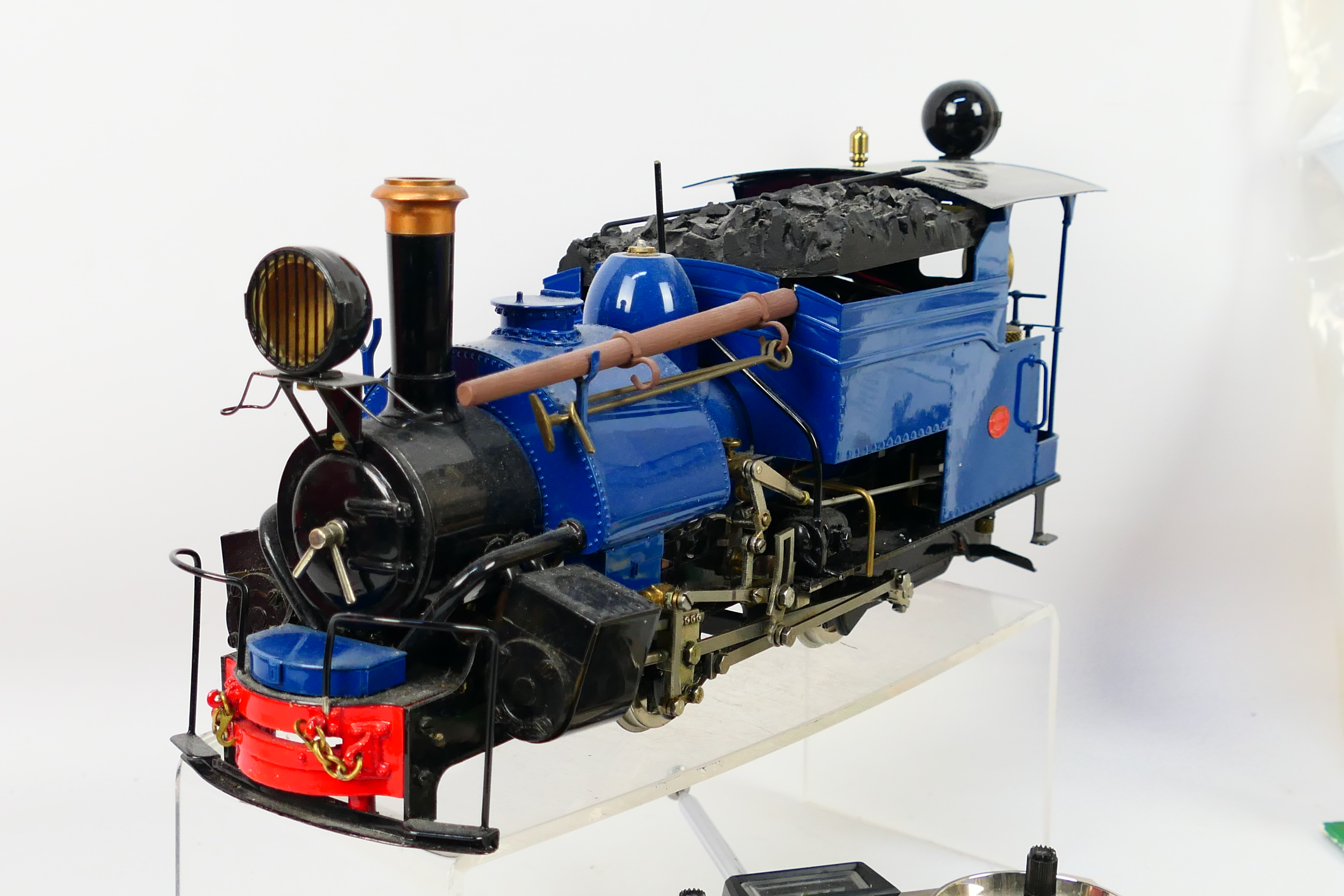 Roundhouse - Live Steam - A G gauge Roundhouse 0-4-0 Darjeeling B class locomotive in blue; - Image 3 of 11