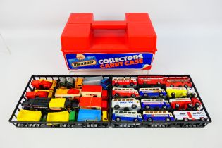 Matchbox - A plastic Matchbox carry case containing 24 Matchbox mainly Superfast diecast model