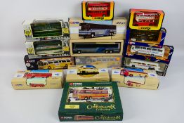 Corgi Classics - Corgi - A fleet of 14 boxed diecast model buses and trams in several scales from