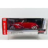 Auto World - A boxed 1:18 scale Auto World #AMM1014/06 'Road & Track' 1937 Cord 812 Convertible.