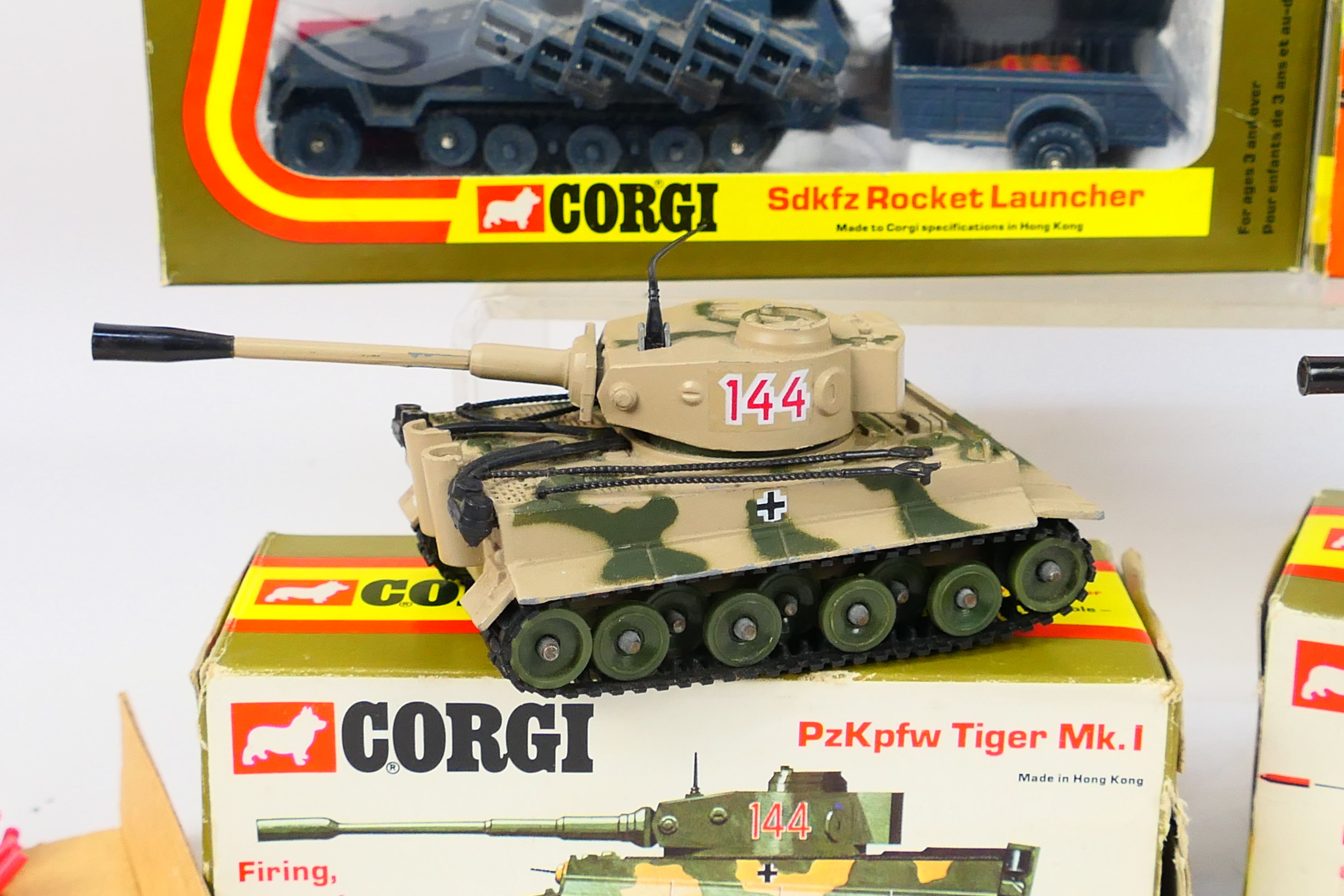 Corgi - 4 x boxed military models including Tiger Mk. - Image 2 of 5