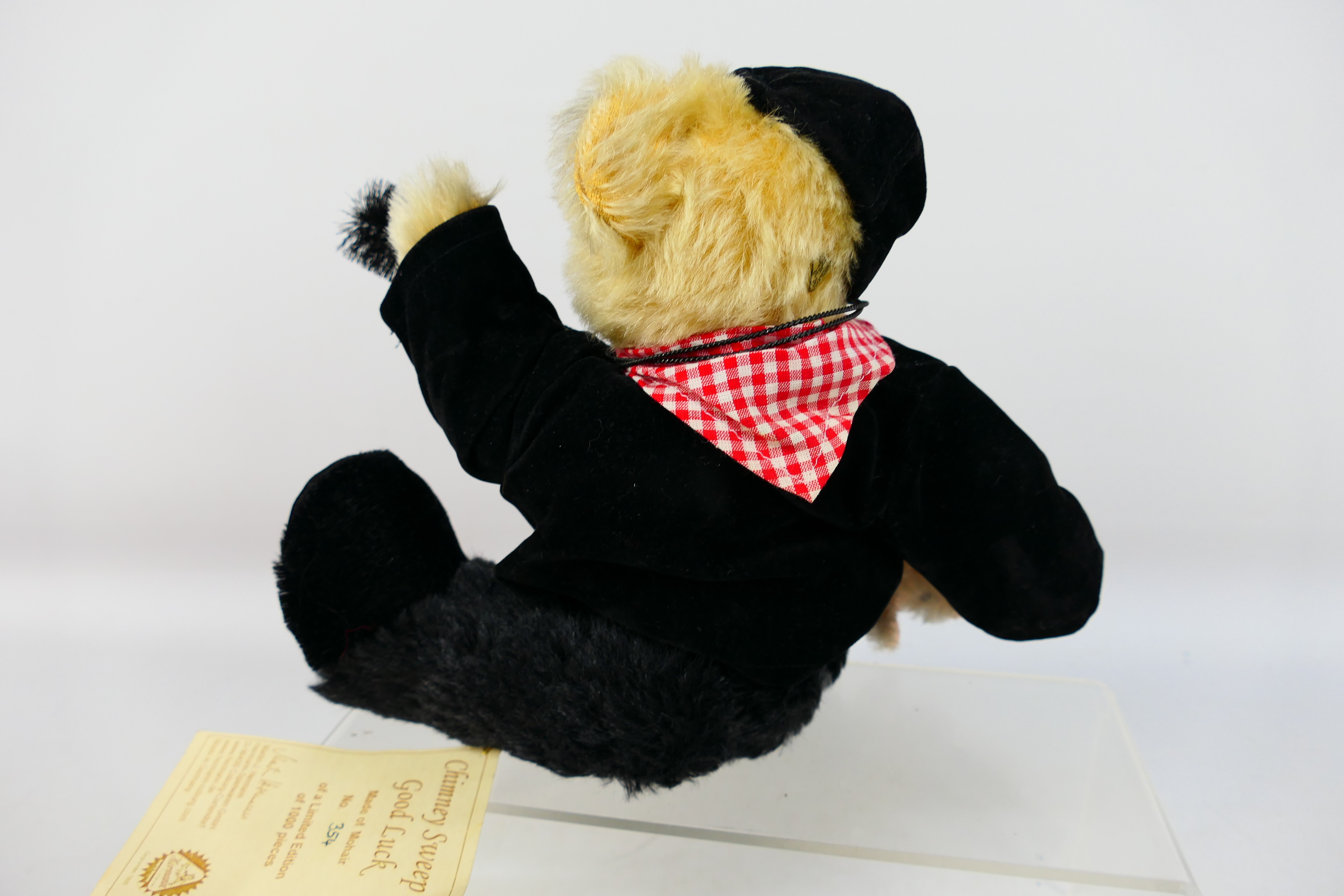Hermann Bears - A limited edition mohair Chimney Sweep Good Luck bear number 354 of only 1000 - Image 6 of 7