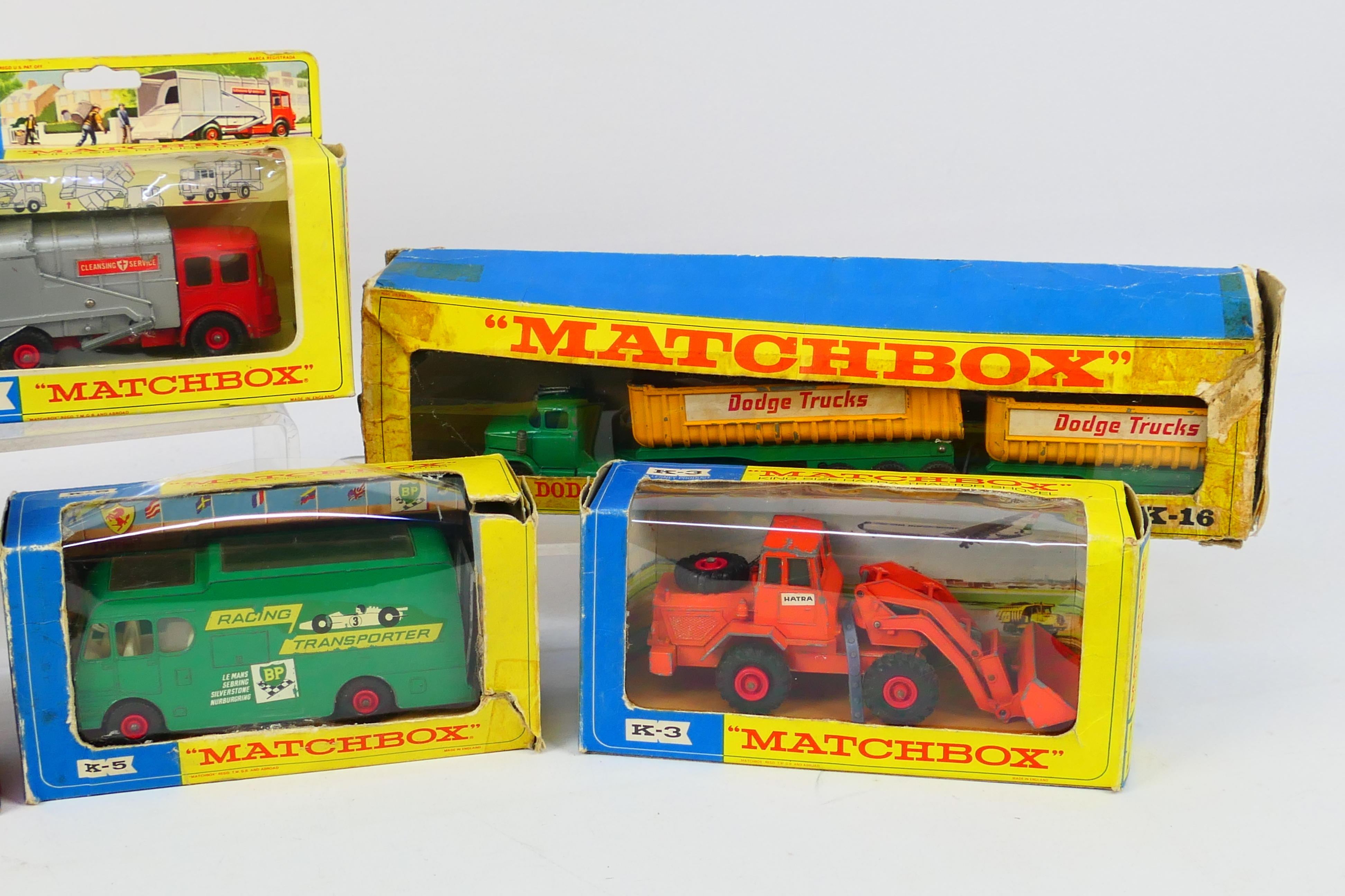 Matchbox - 6 x boxed King Size trucks including Dodge truck with twin tippers # K-16, - Image 3 of 3