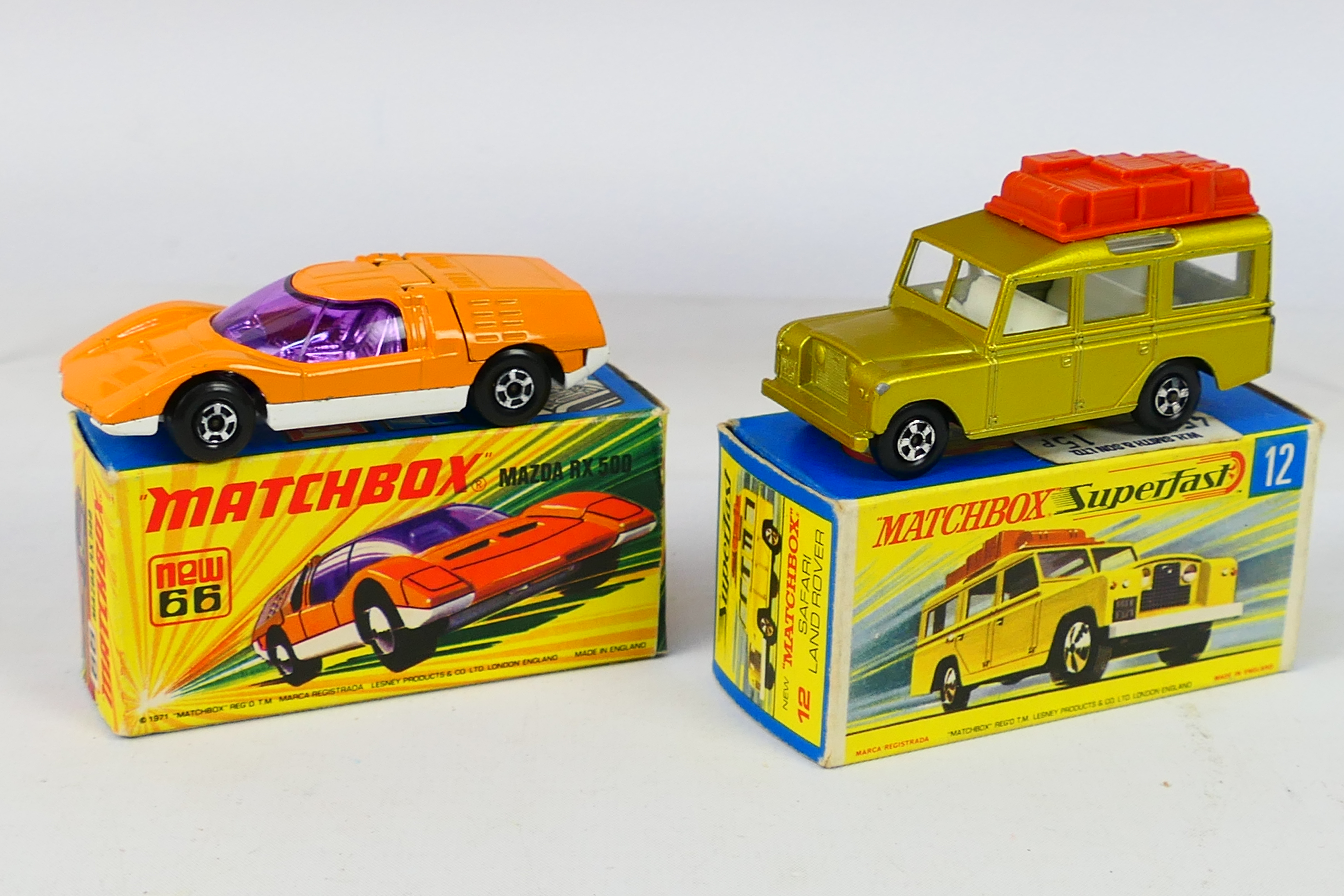 Matchbox - Superfast - 5 x boxed models, Jeep Hot Rod # 2, Land Rover Safari # 12, - Image 4 of 6