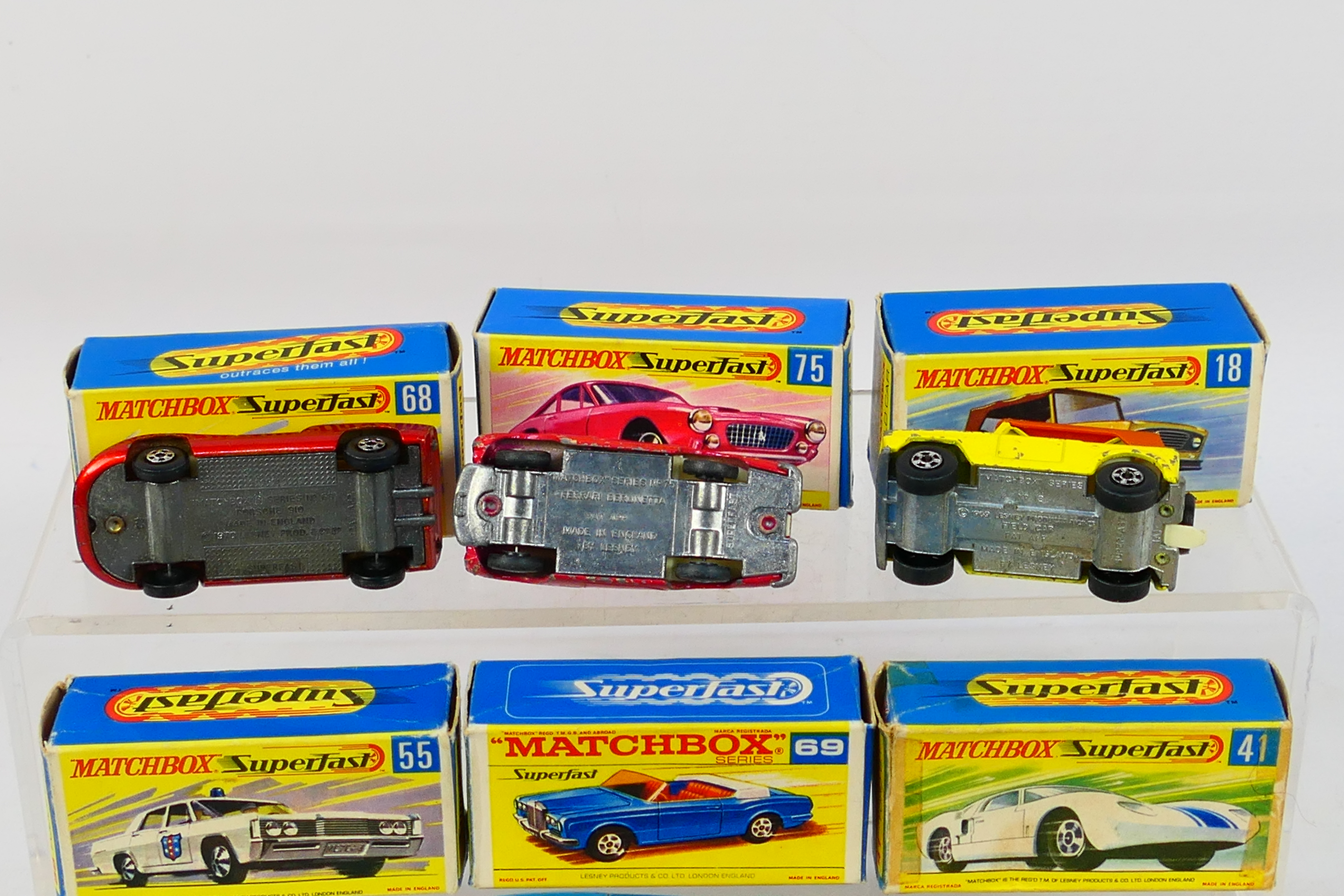 Matchbox - Superfast - 10 x boxed models including, Lamborghini Miura # 33, Ferrari Berlinetta # 75, - Image 7 of 10