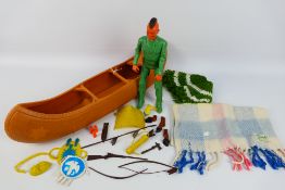 Johnny West - An unboxed vintage Johnny West figure comprising of a 12" poseable native American