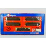 Rivarossi - A boxed HO gauge LMS train set # 312 with 4-6-0 Royal Scot locomotive and 4 x coaches.