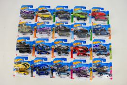 Mattel - HotWheels - A collection of 20 HotWheels vehicles from the 2022 range including '55 Chevy