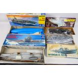 Airfix - Italeri - Polar Lights - 4 x boxed model kits, a Vosper M.T.