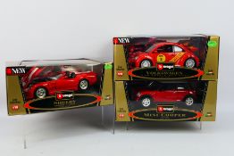 Bburago - Three boxed 1:18 scale diecast model cars from Bburago's 'Gold Collection'.