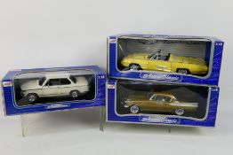 Anson - Three boxed 1:18 scale model cars from Anson.