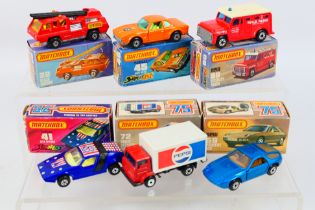 Matchbox Superfast - Six boxed Matchbox Superfast diecast model vehicles.