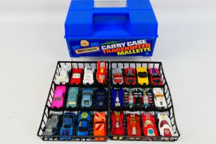 Matchbox - A plastic Matchbox carry case containing 24 Matchbox Superfast & International diecast