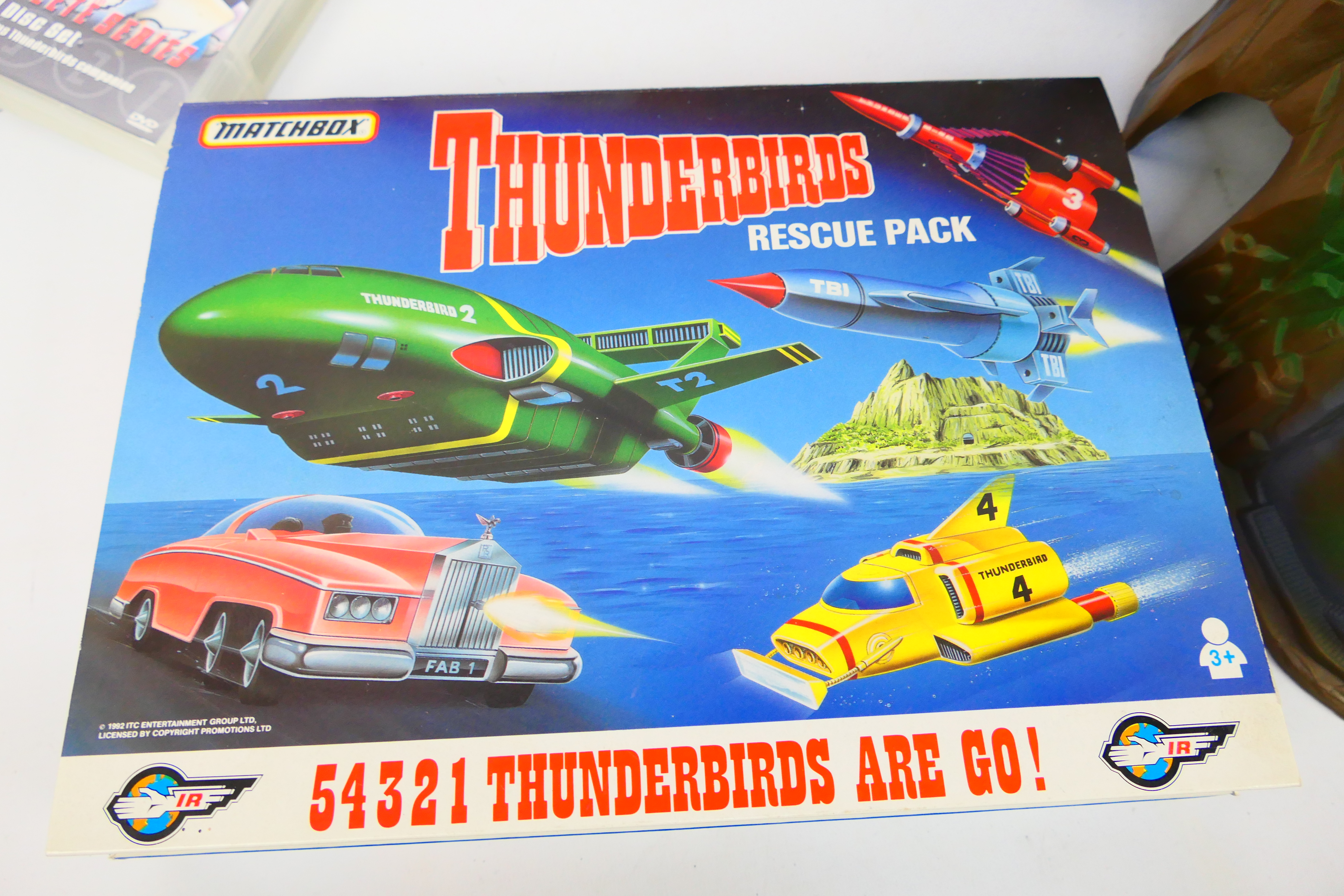 Matchbox - Thunderbirds - A boxed Tracy Island, a Rescue Pack, a 9 disc DVD set, a sticker sheet, - Image 6 of 6