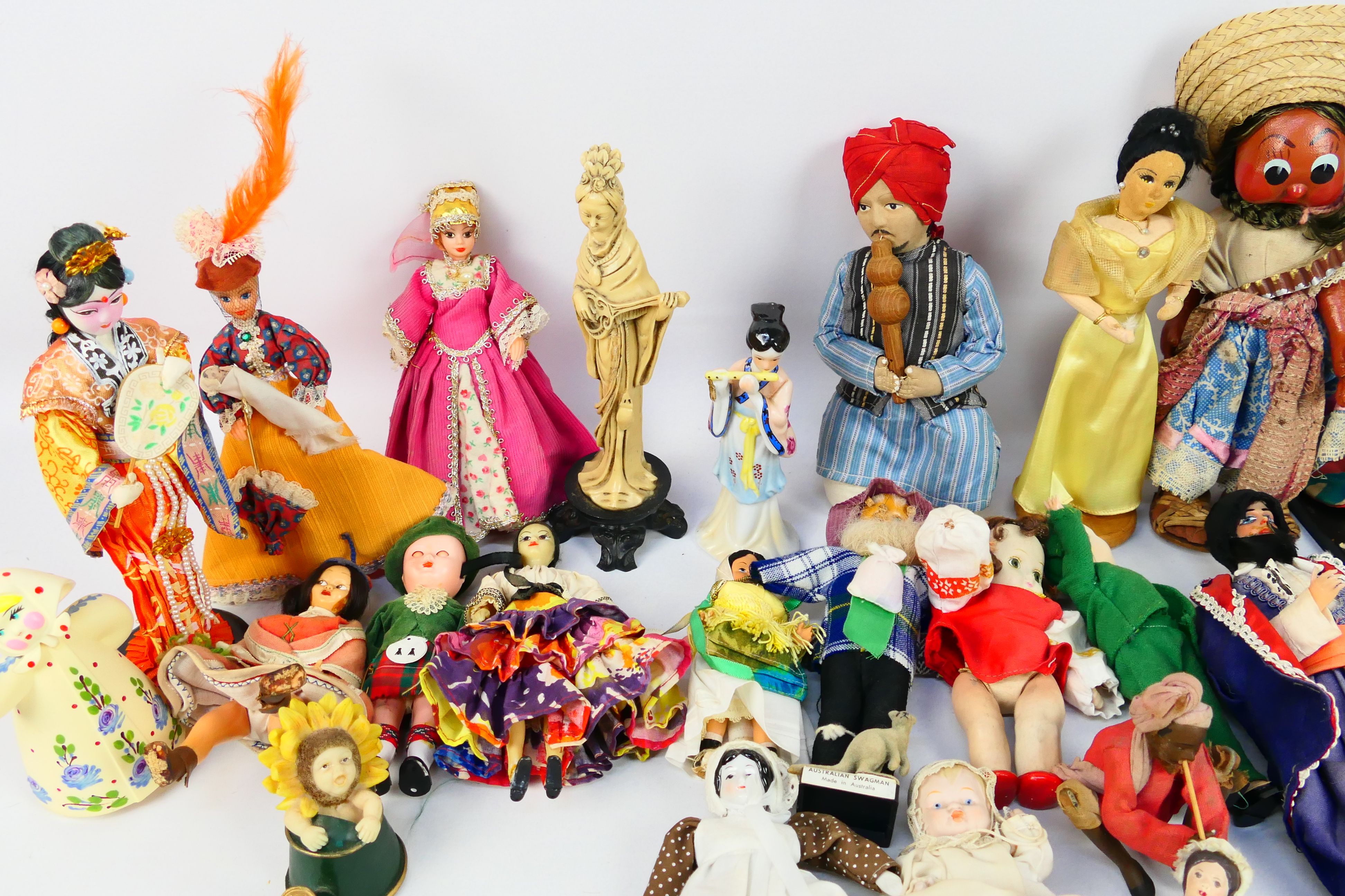 Unknown Maker - A collection of dolls in national costume, some composite, - Image 2 of 5