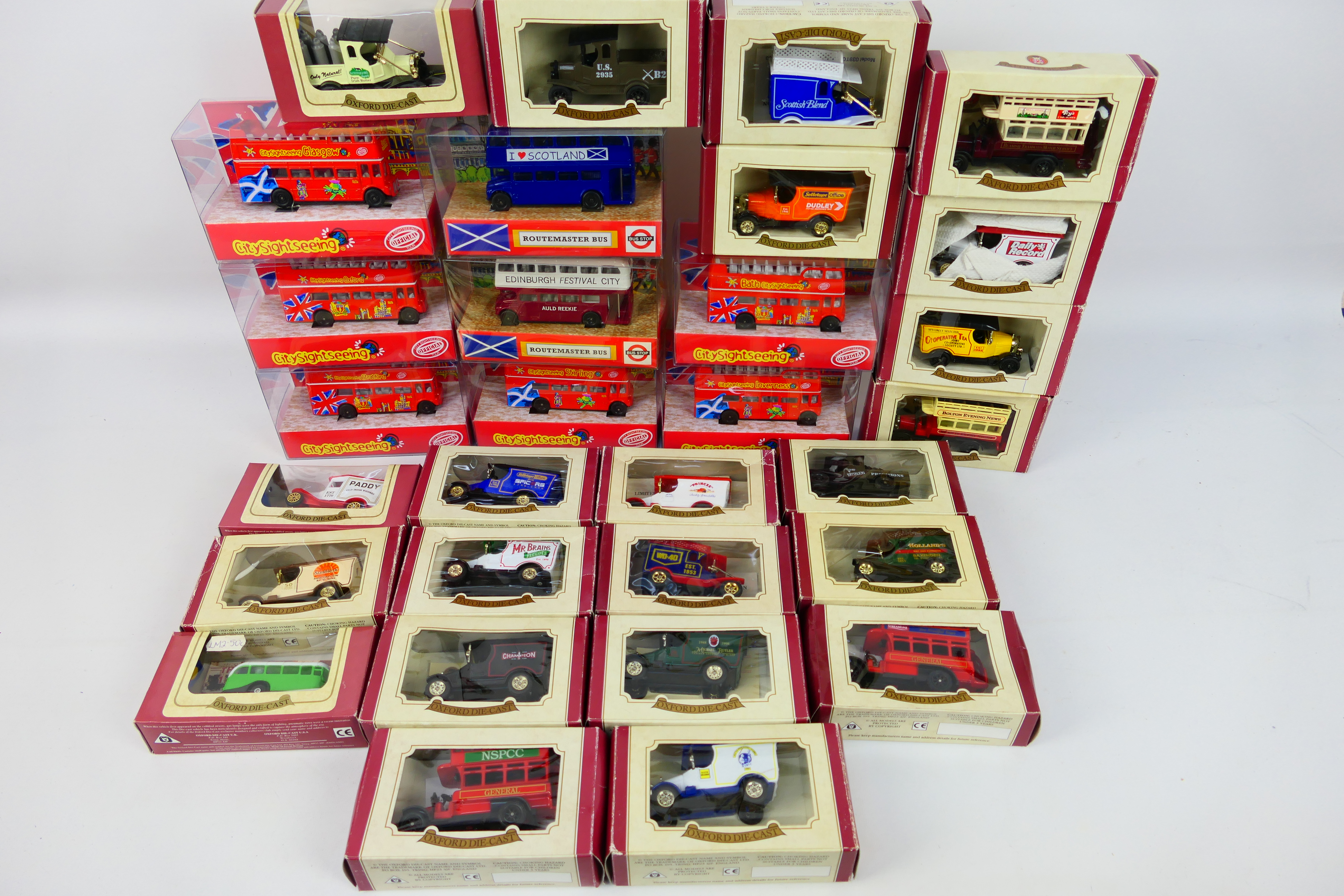 Oxford Diecast - Routmaster - A collection of 30 Diecast Metal vehicles,
