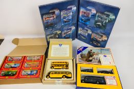 Corgi - 3 x sets of vehicles and a box Milestones Of Flight 8 x DVD set.