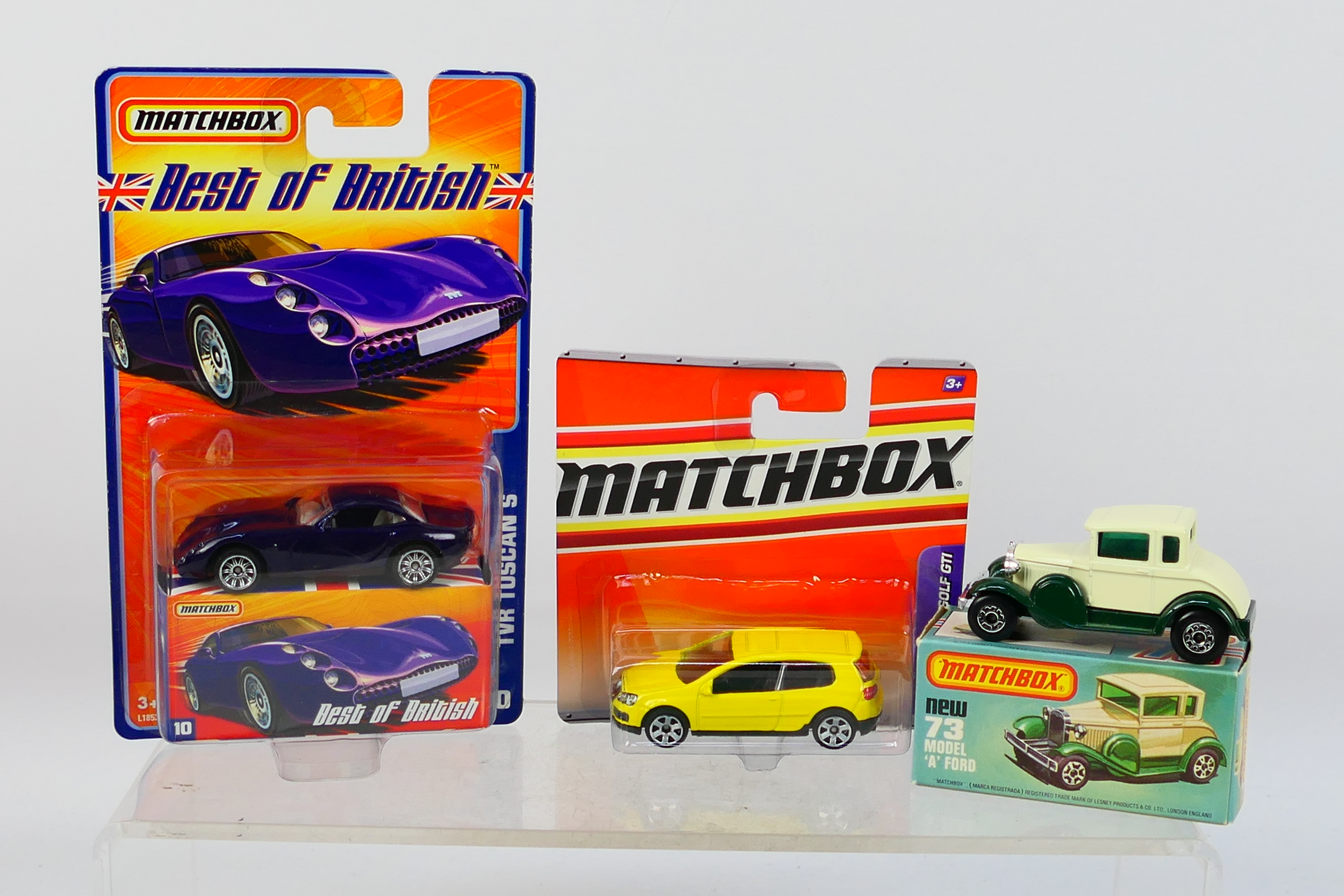 Matchbox - 6 x boxed / carded models, Ford Model A x 2 # 73, Jubilee Bus, Ford Model A van, - Image 2 of 3