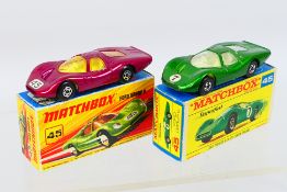 Matchbox Superfast - Two boxed Matchbox Superfast 45A Ford Group 6 diecast model cars,