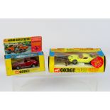 Corgi - Golden Jacks - 2 x boxed models, a Mini Marcos 850 GT # 341 and a Lamborghini Miura # 342.