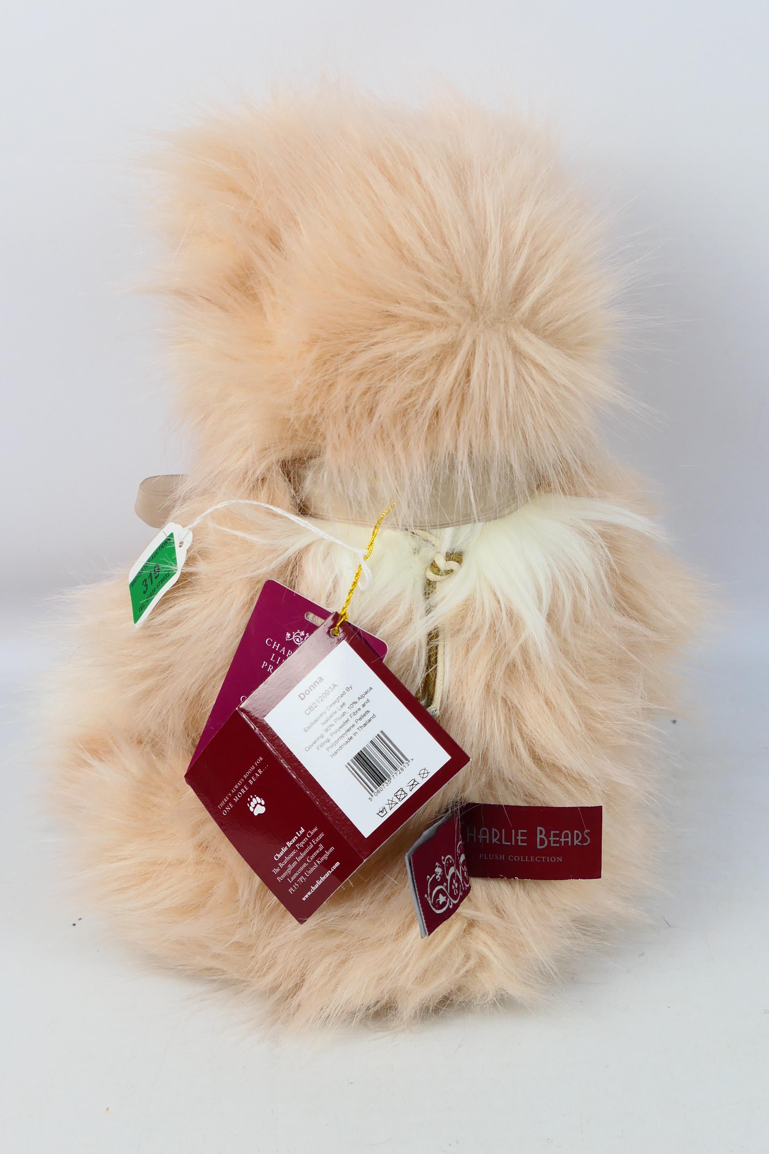 Charlie Bear - Plush - A Charlie Bear Collectors Plush Named Donna (#CB212093A) 46cm, - Image 4 of 5