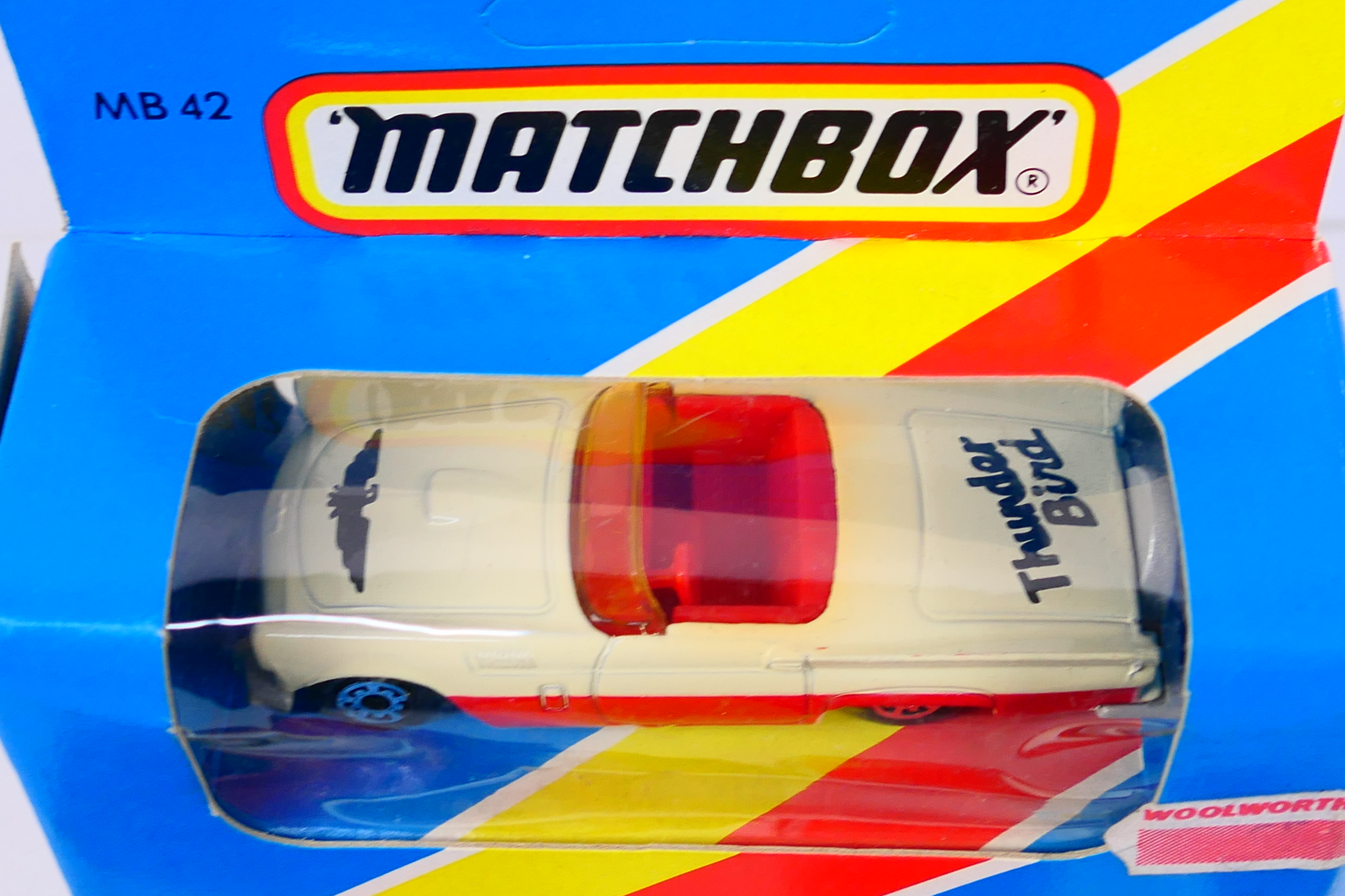 Matchbox - 3 x boxed models, Ford Thunderbird in red # 42, - Image 3 of 6