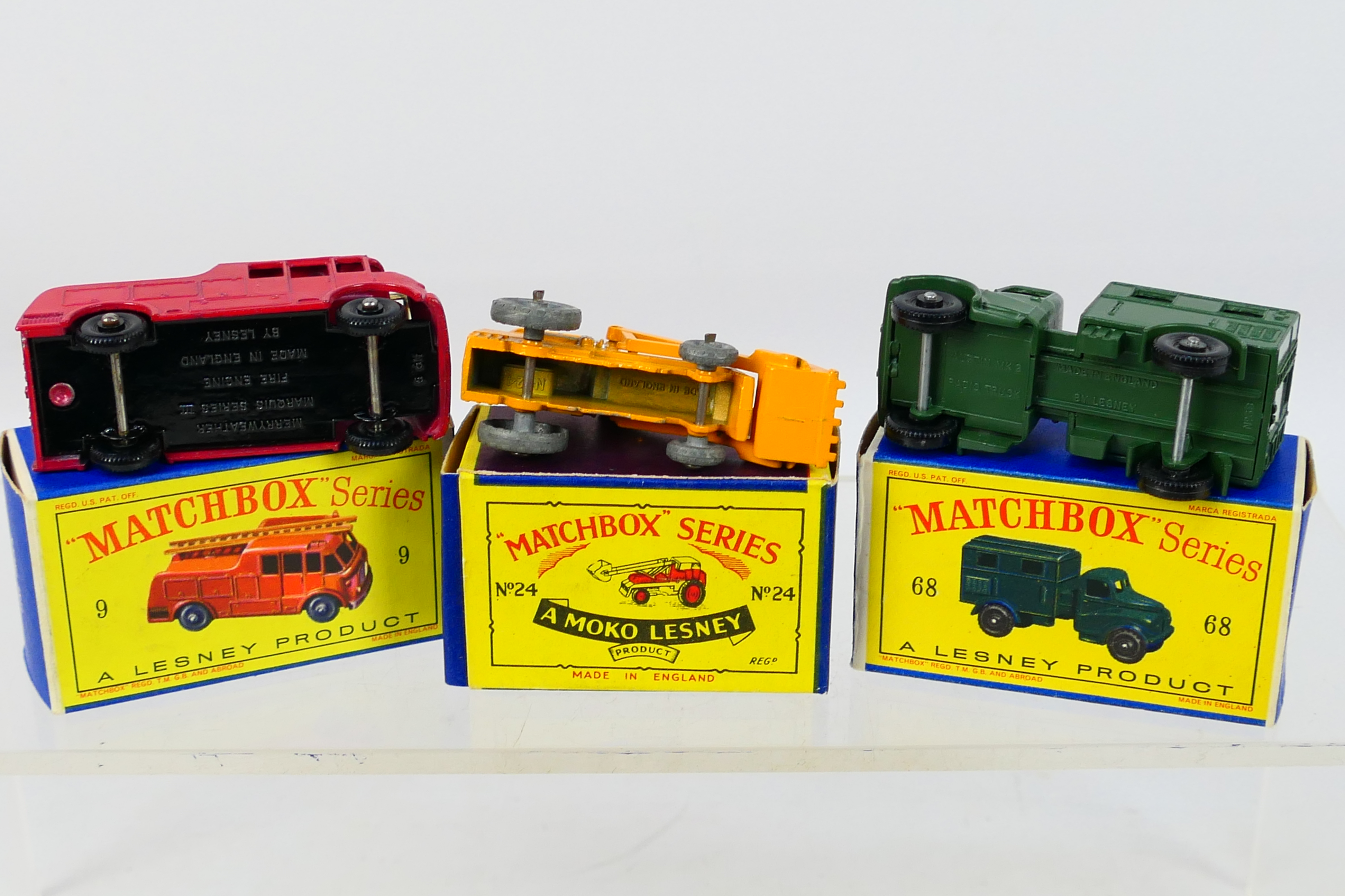 Matchbox - 3 x boxed models, Merryweather Marquis Fire Engine # 9, Weatherill Hydraulic Loader # 24, - Image 6 of 6