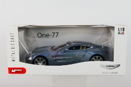 Mondo Motors - A boxed Mondo Motors 1:18 scale Aston Martin 'One-77'.