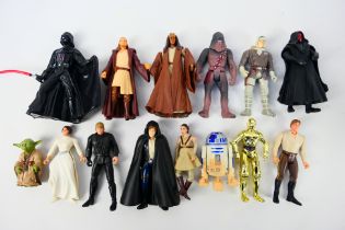 Hasbro - Star Wars - An assortment of 14 unboxed Star Wars action figures in excellent to mint