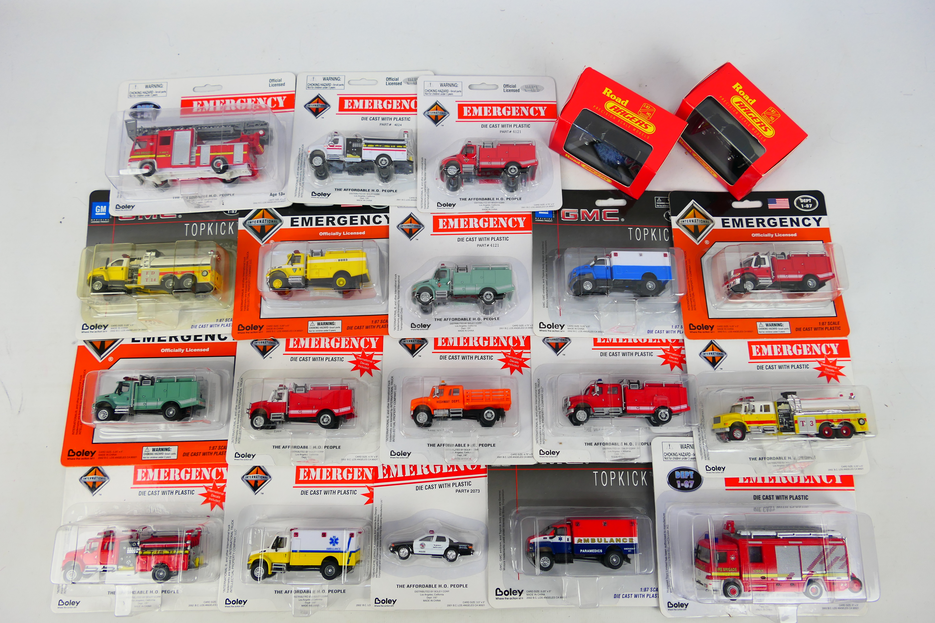 Boley - Road Ragers - Diecast - Blister - An assortment of 20 1/87 scale U.S.