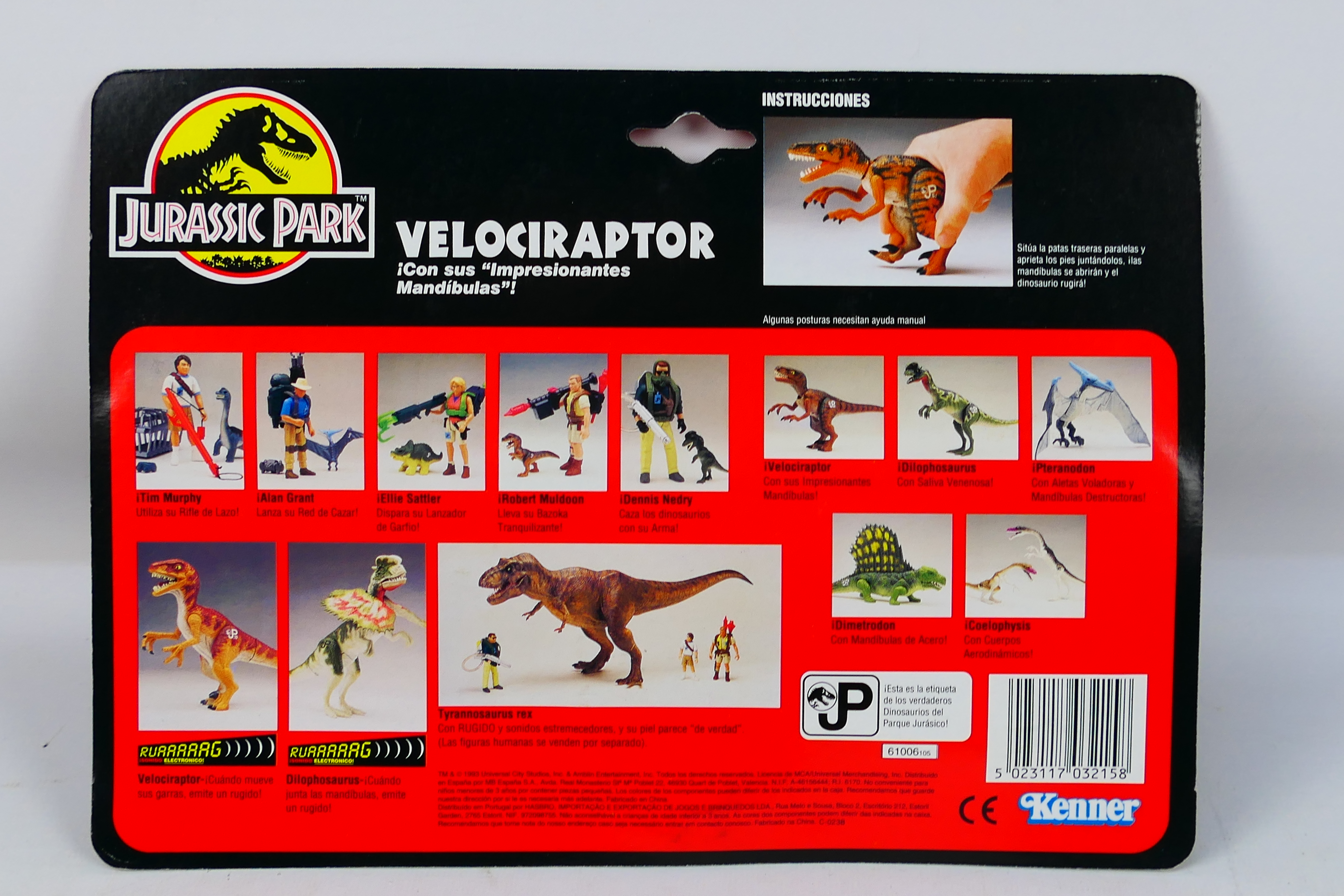 Kenner - Jurassic Park - A 1993 Blister packed figure of Velociraptor from Jurassic Park. - Bild 5 aus 5