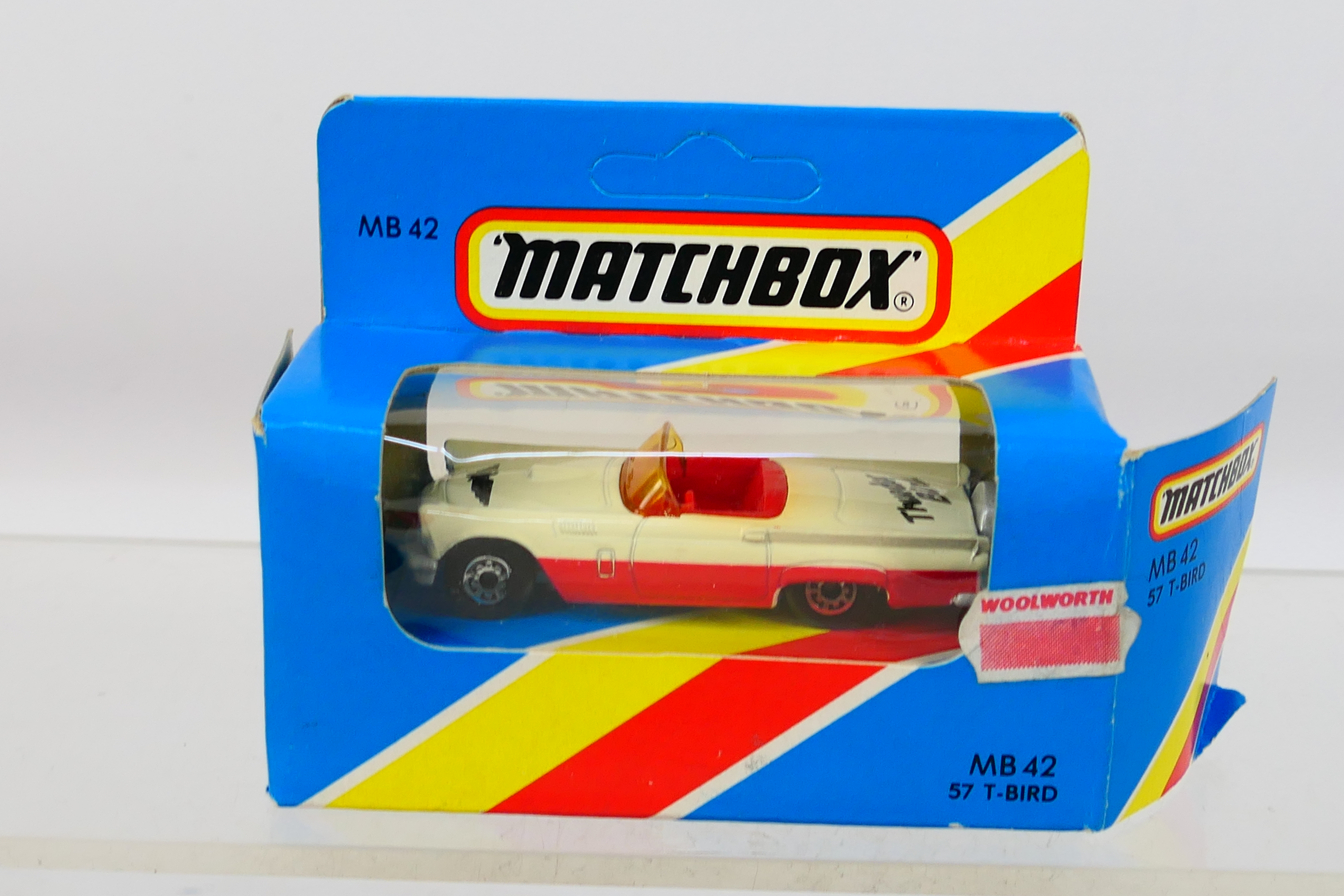 Matchbox - 3 x boxed models, Ford Thunderbird in red # 42, - Image 2 of 6