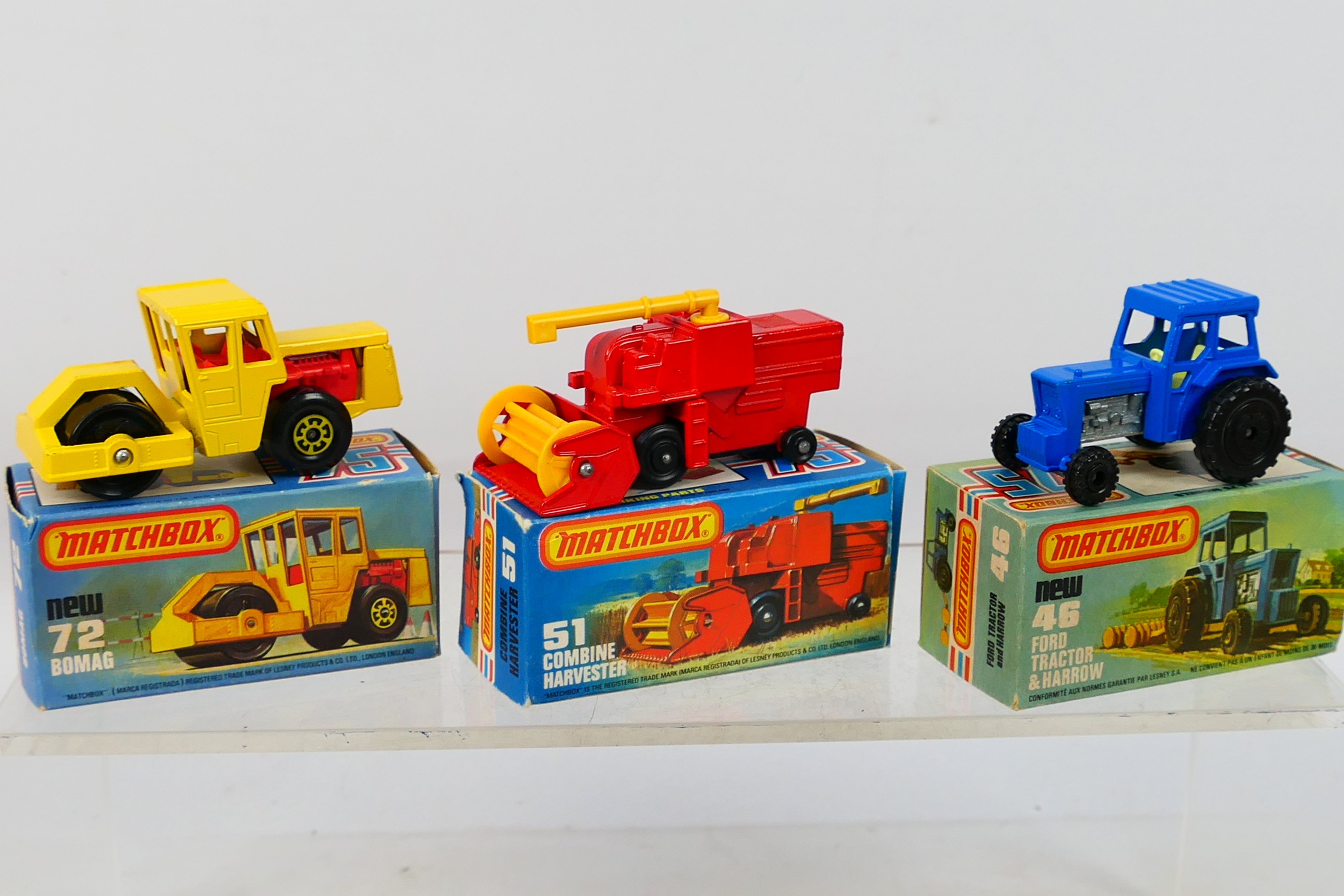 Matchbox - 6 x boxed vehicles, Bedford Car Transporter # 11, Ford Tractor # 46, - Image 2 of 4