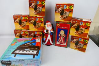 Halsall - Time 4 Toys - Wind-up - A collection of 8 Wind-up Skippy Dachs and a Grand Piano (#2033).
