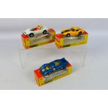 Corgi - 3 x boxed models, Marcos 3 Litre # 377, Alfa Romeo P.33 # 380 and Porsche 917 # 385.